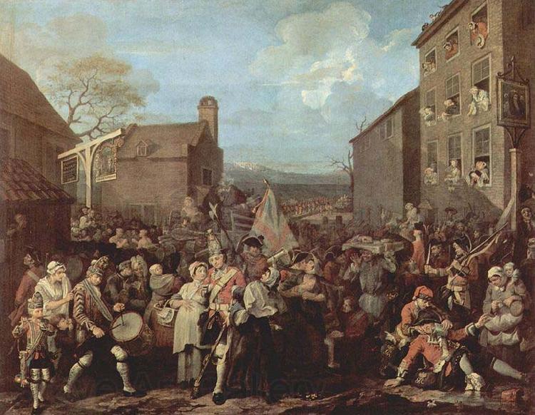 William Hogarth March of the Guards to Finchley France oil painting art